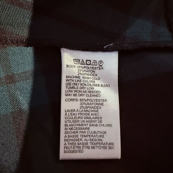 Silence + Noise UO Cher  Green Plaid Mini Skirt~Size 6/ Small - Picture 14 of 16